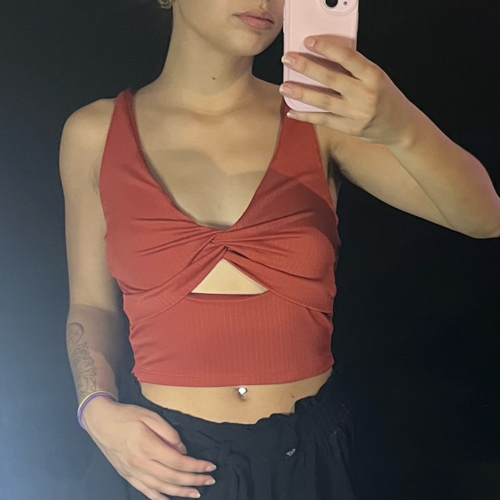 Swim Top Rusted Orange